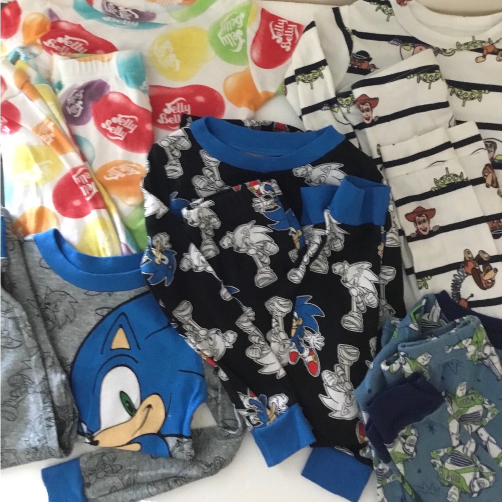 Sonic & Toy Story Kids Pajama Bundle - Multicolor